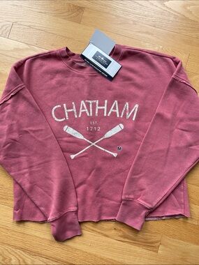 NWT. Chatham 952 Clifton distressed boxy sweatshirt